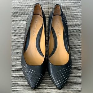 Boutique 9 studded black leather pumps